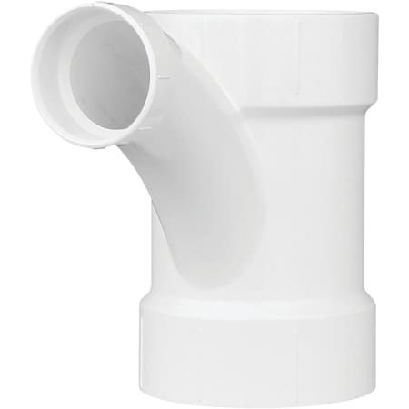 Charlotte Pipe And Foundry 4 In. X 4 In. X 2 In. Reducing Tee-Wye PVC Tee PVC 00502  1600HA